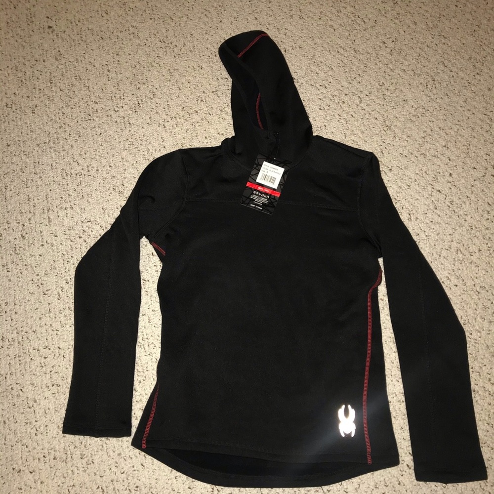 Black Spyder Fleece Hoodie